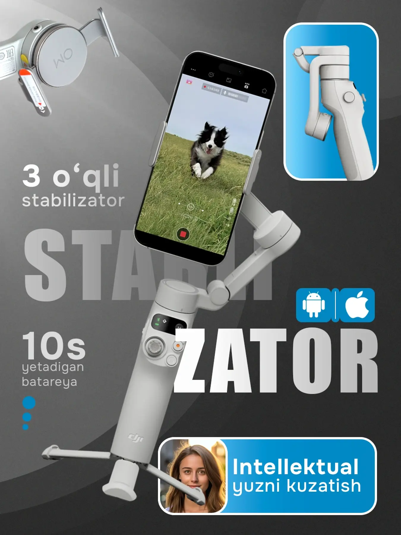Telefon uchun stabilizator — DJI Osmo Mobile 7